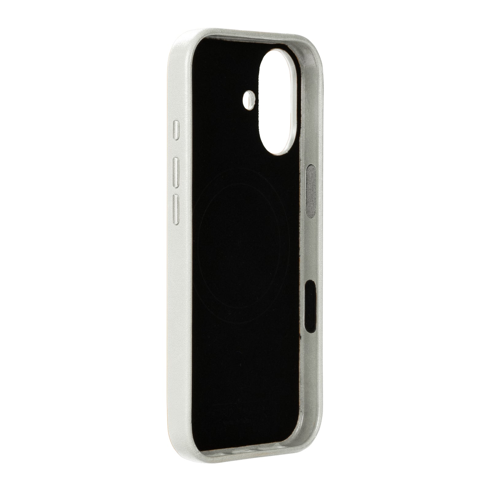 iPhone 17 - Clop Magnetic Leather Case - Forst White
