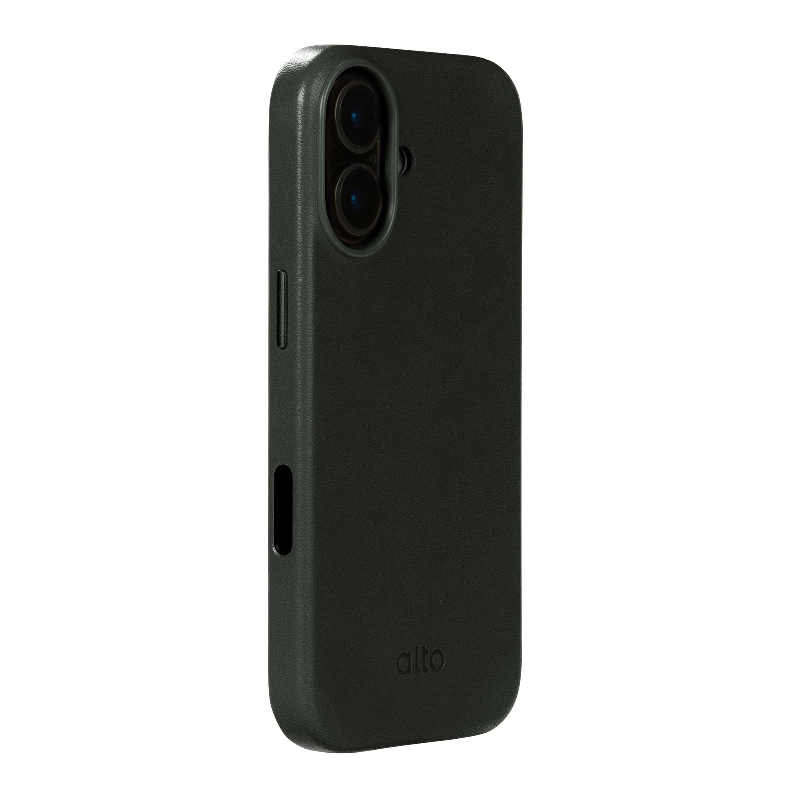 iPhone 17 - Clop Magnetic Leather Case - Raven Black