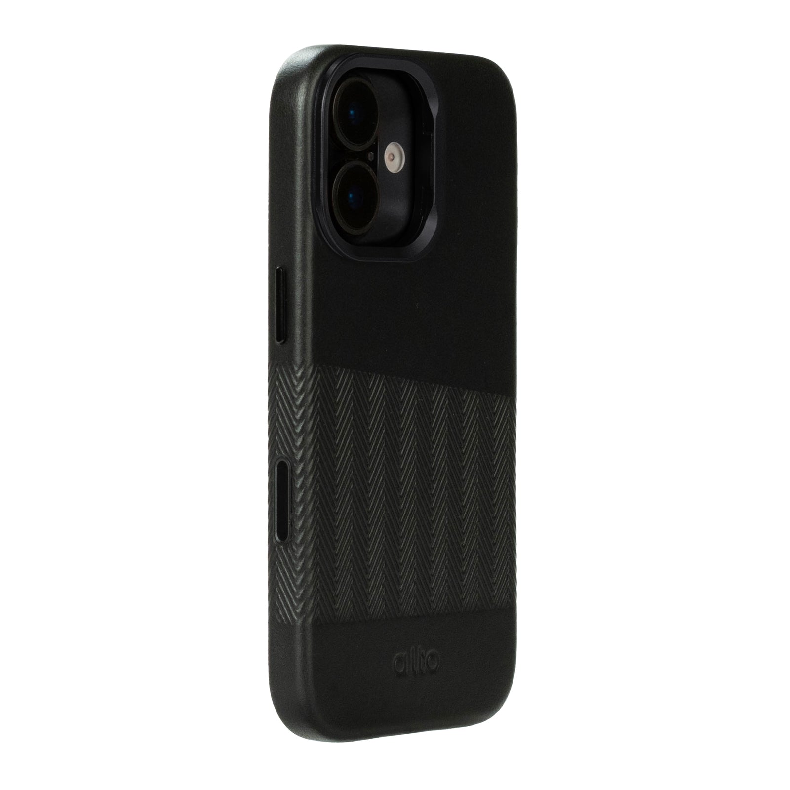 iPhone 17 - Herring Magnetic Stand Leather Case - Raven Black