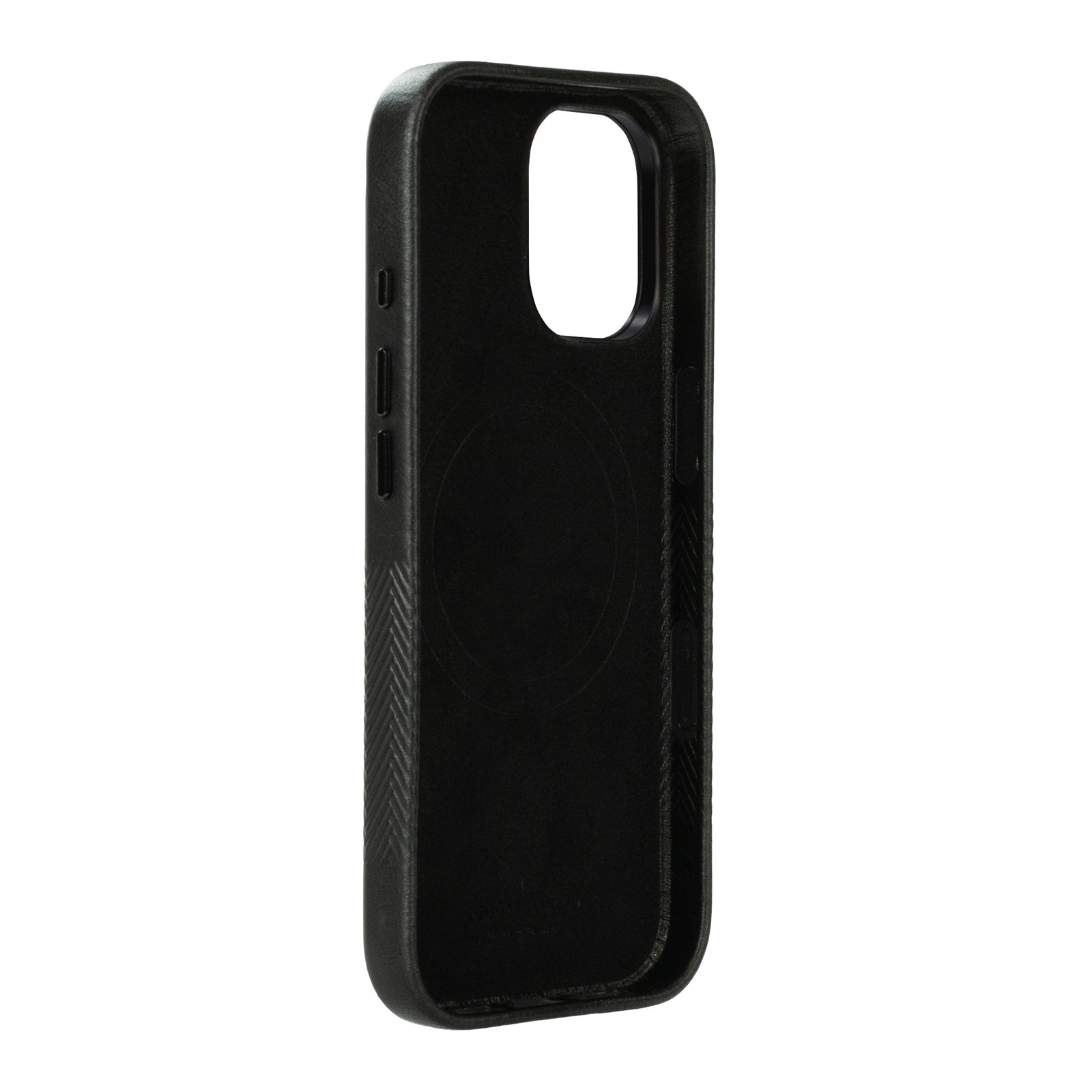 iPhone 17 - Herring Magnetic Stand Leather Case - Raven Black