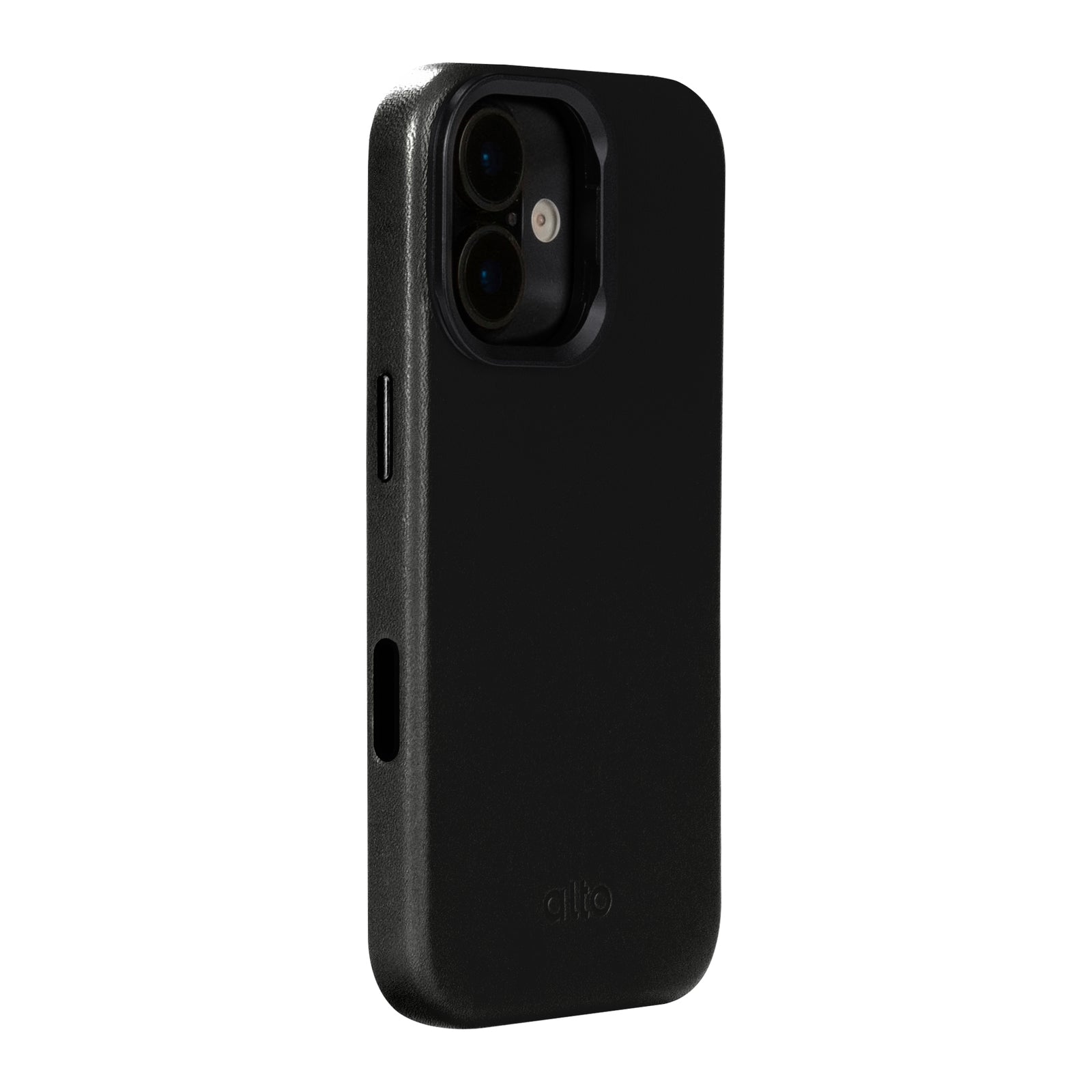 iPhone 17 - Uplop Magnetic Stand Leather Case - Raven Black