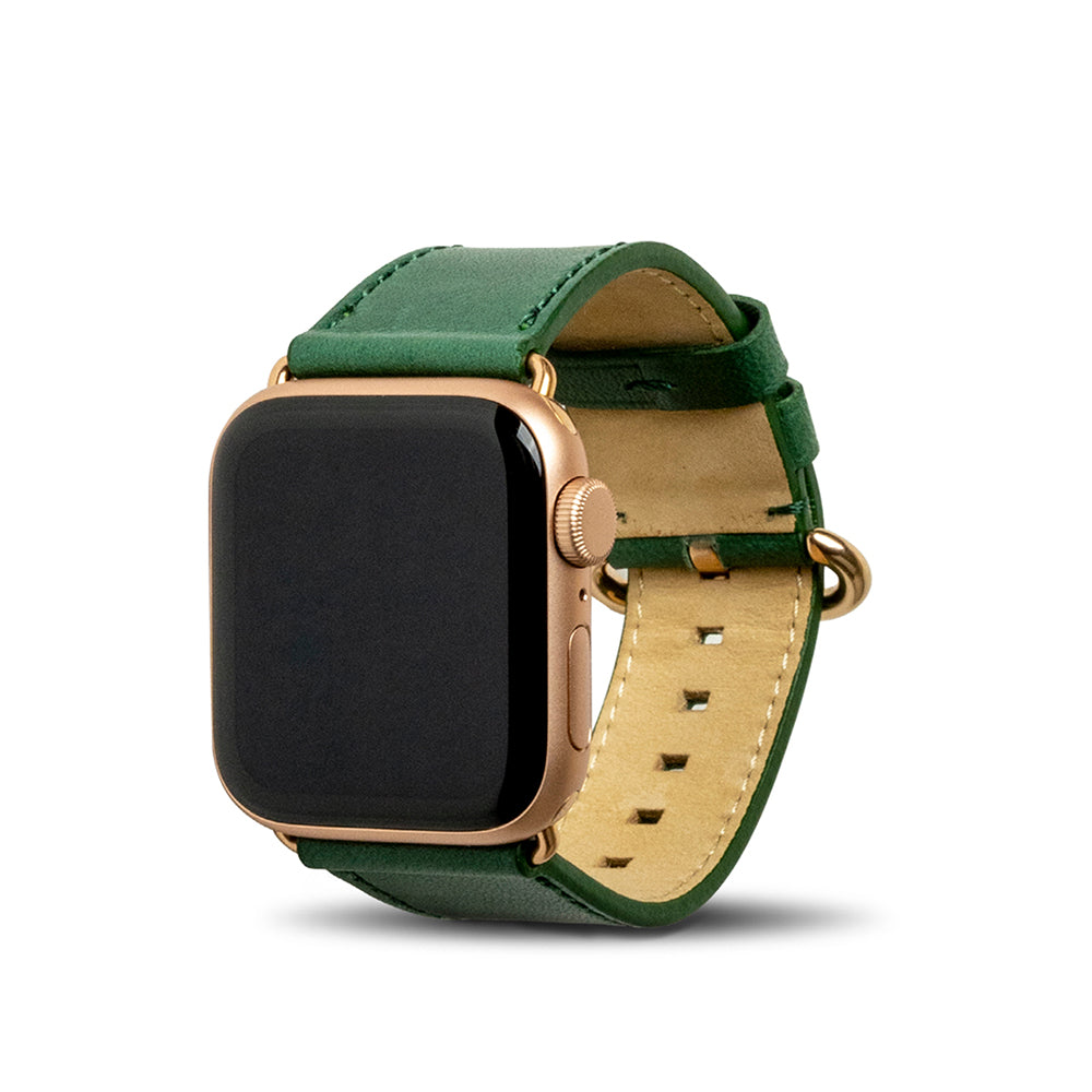 アップルウォッチレザーバンド38/40/41mm  - フォレストグリーン