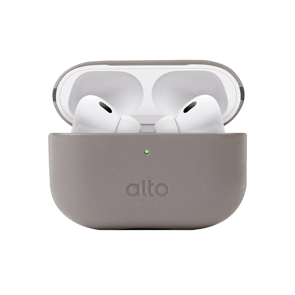 AirPods Pro 2レザーケース - セメントグレー