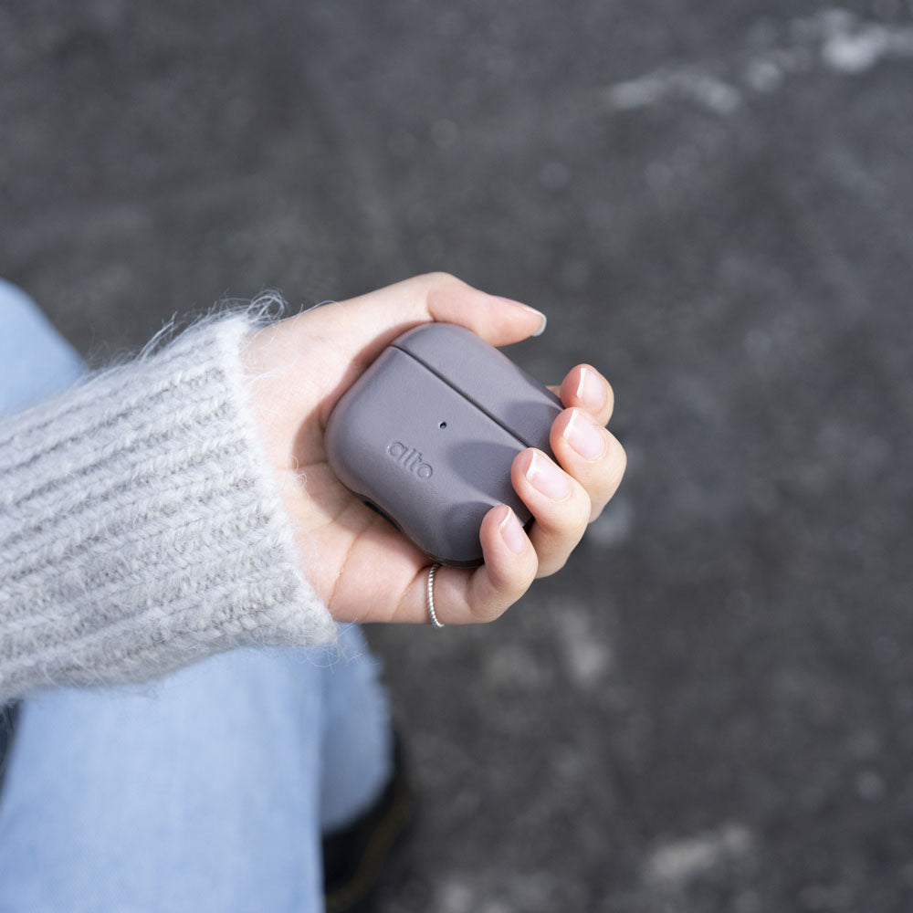 AirPods 3 Leather Case – Cement Gray