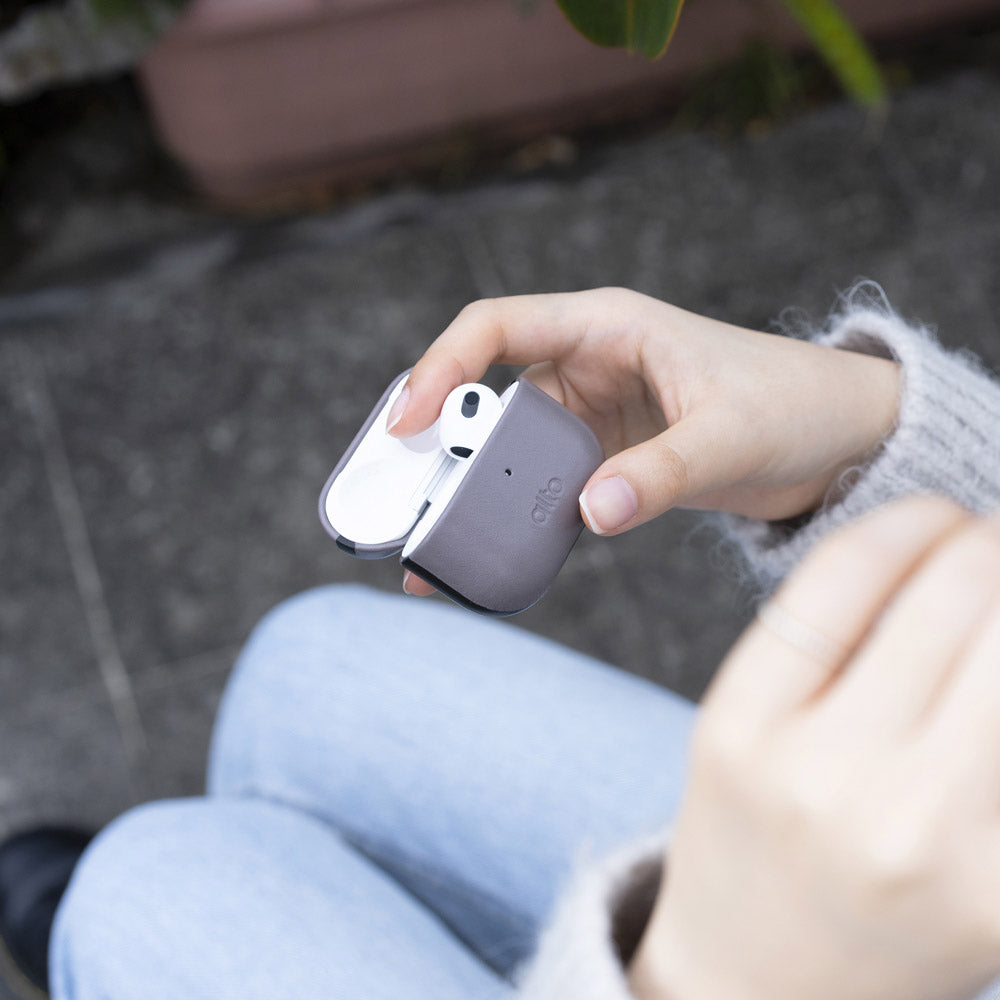 AirPods 3 Leather Case – Cement Gray