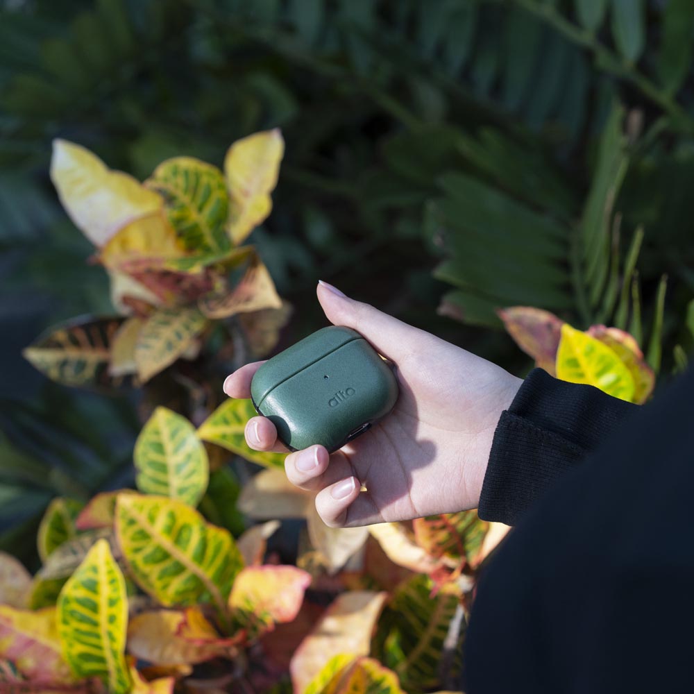AirPods 3 Leather Case – Forest Green