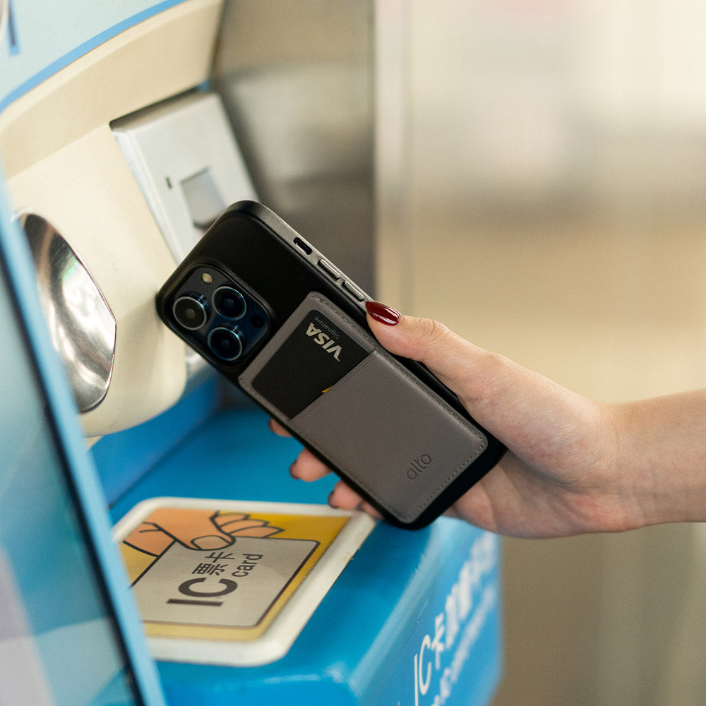 Magnetic Wallet - Cement Gray