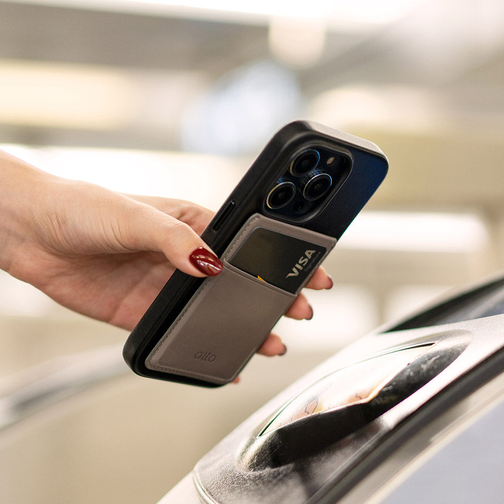 Magnetic Wallet - Cement Gray