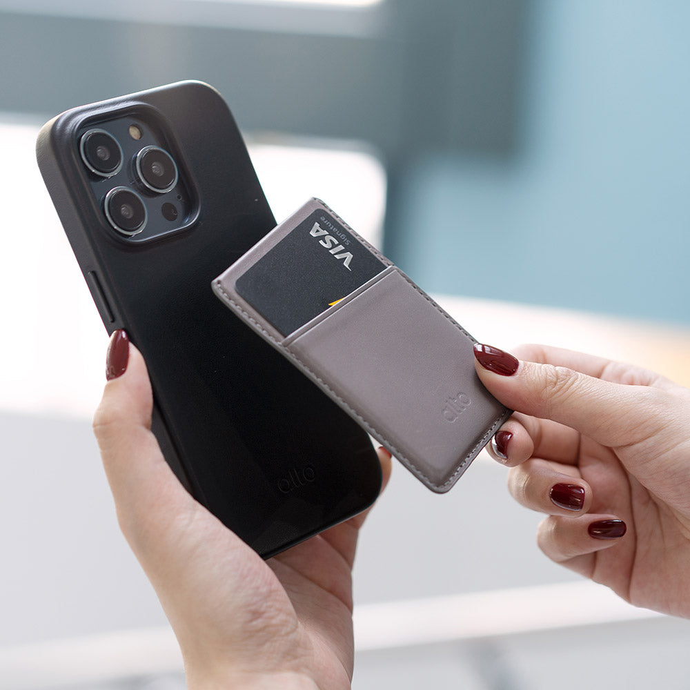 Magnetic Wallet - Cement Gray