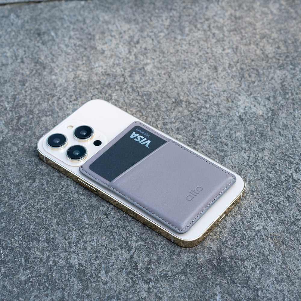 Magnetic Wallet - Cement Gray