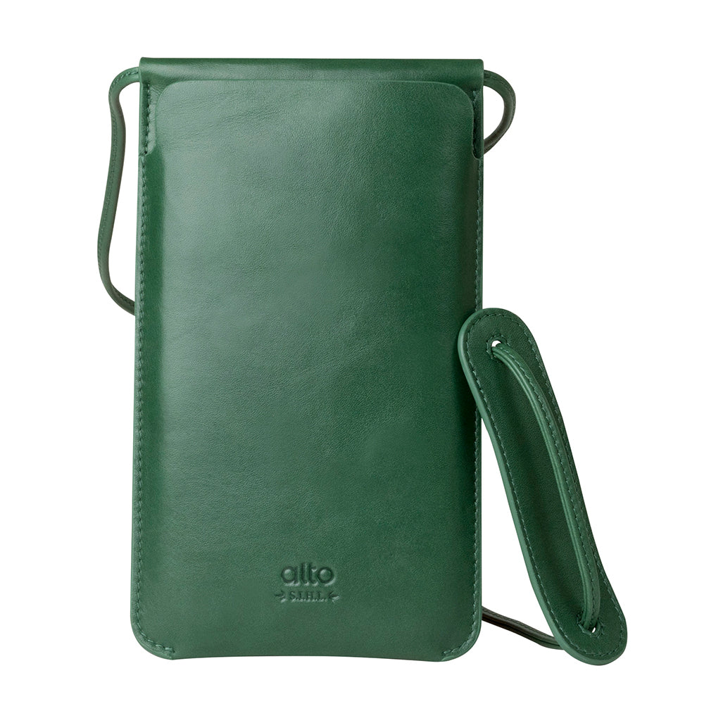 Leather Phone Purse – Forest Green