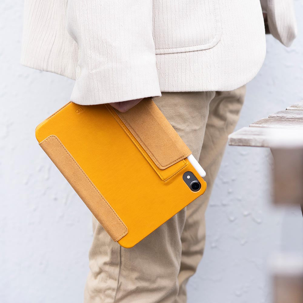 iPad mini Folio Leather Case – Caramel Brown