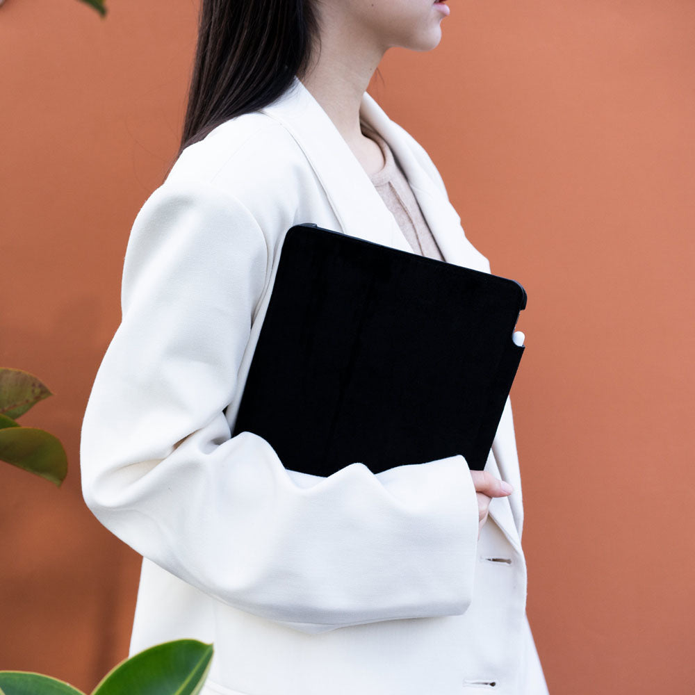 iPad Air 10.9″ / Air 11“ M2 / Pro 11” Folio Leather Case - Raven Black