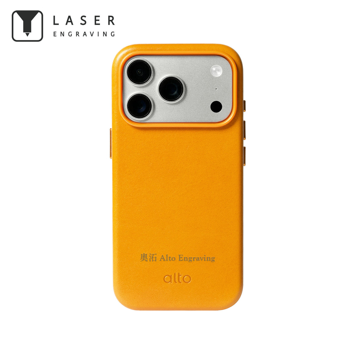 iPhone 18 Pro - Clop Magnetic Leather Case - Caramel Brown