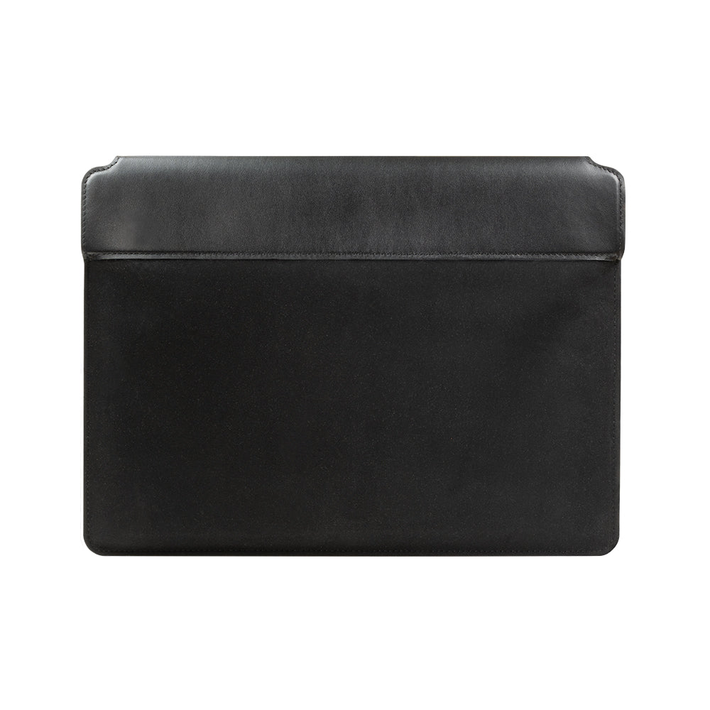 Leather Sleeve for MacBook 13″/14″ – Raven Black