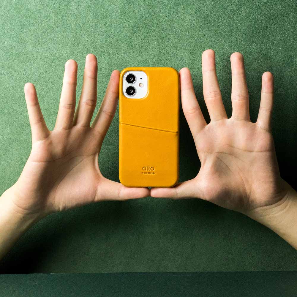 iPhone 12 mini Metro Leather Wallet Case - Caramel Brown