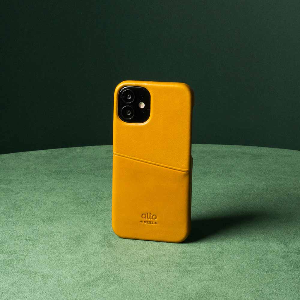 iPhone 12 mini Metro Leather Wallet Case - Caramel Brown