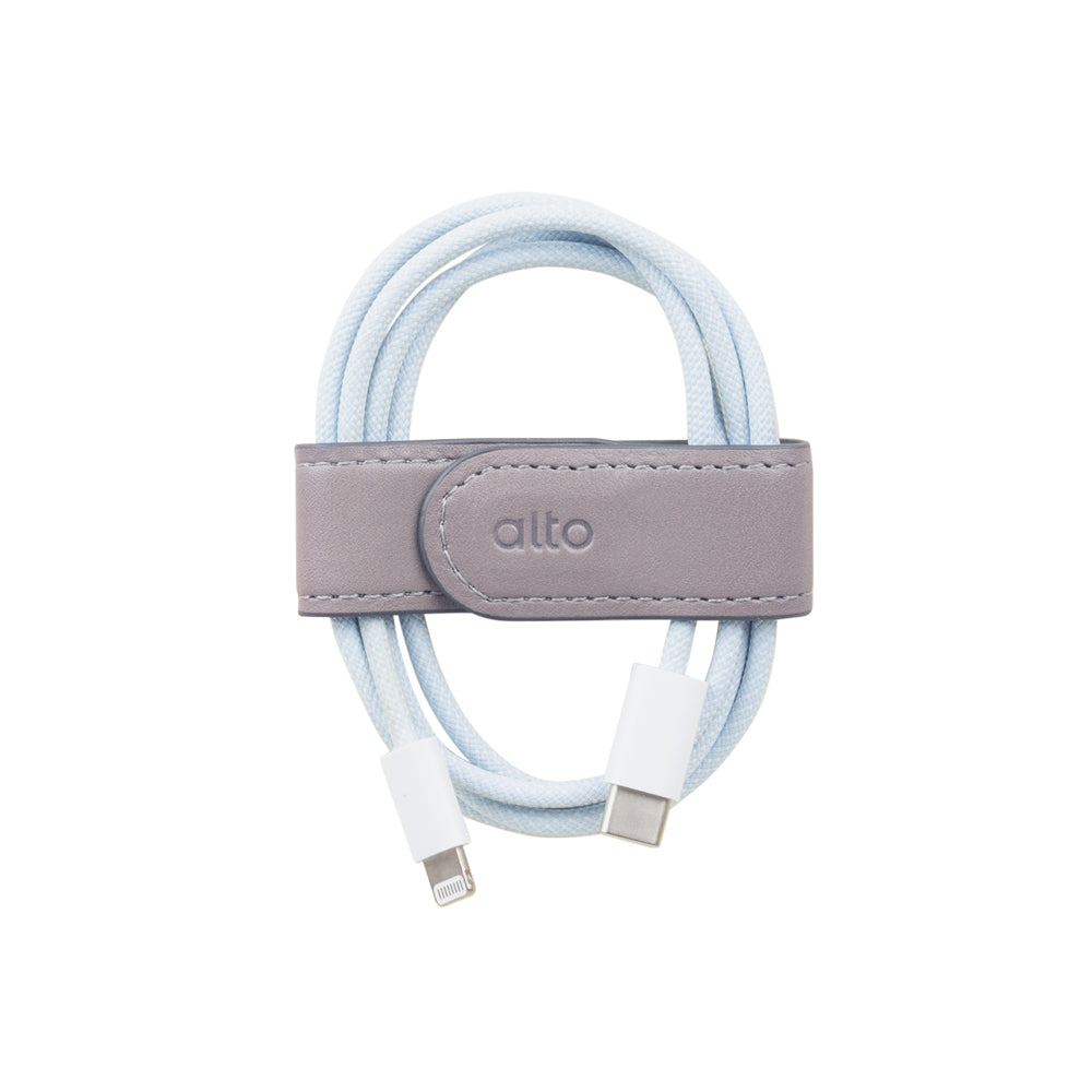 Magnetic Leather Clip – Cement Gray