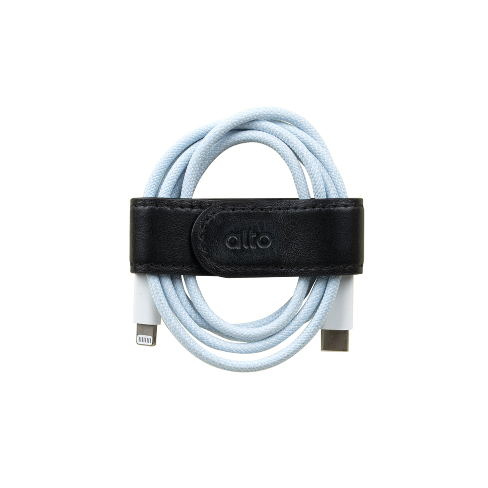 Magnetic Leather Clip – Raven Black