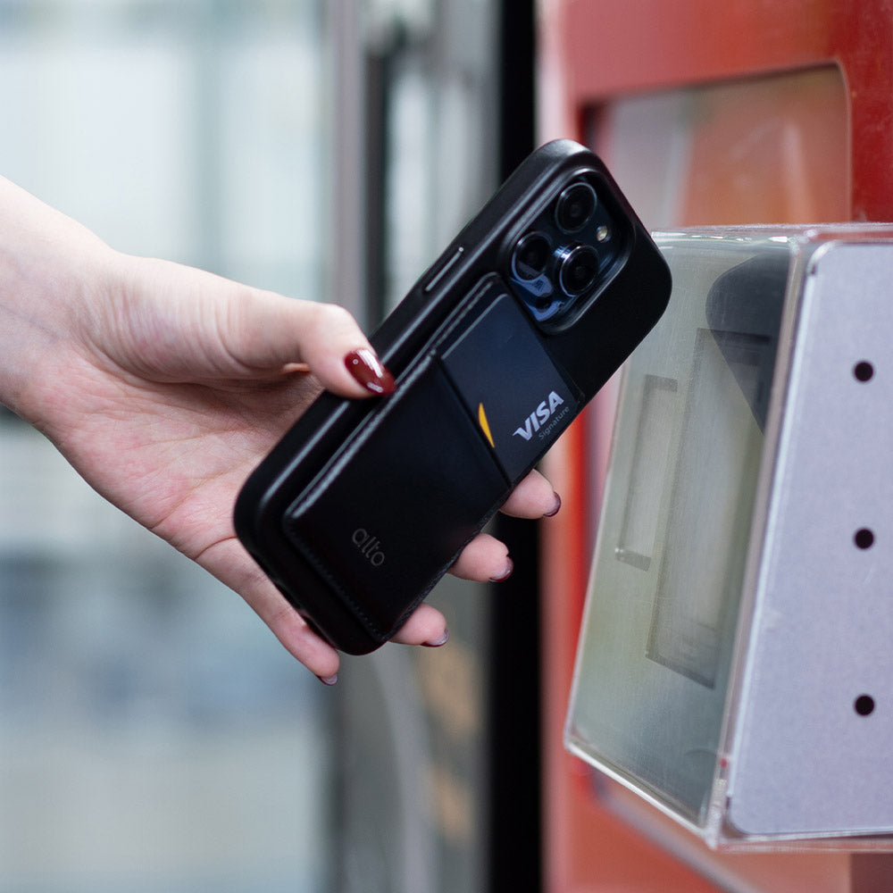 Magnetic Wallet - Raven Black