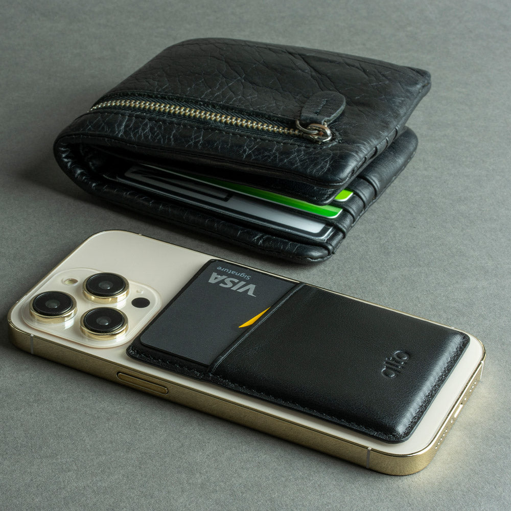 Magnetic Wallet - Raven Black