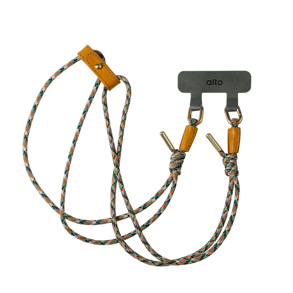 Phone Lanyards Connector + 4mm Comfort Nylon Strap – Candy Camouflage