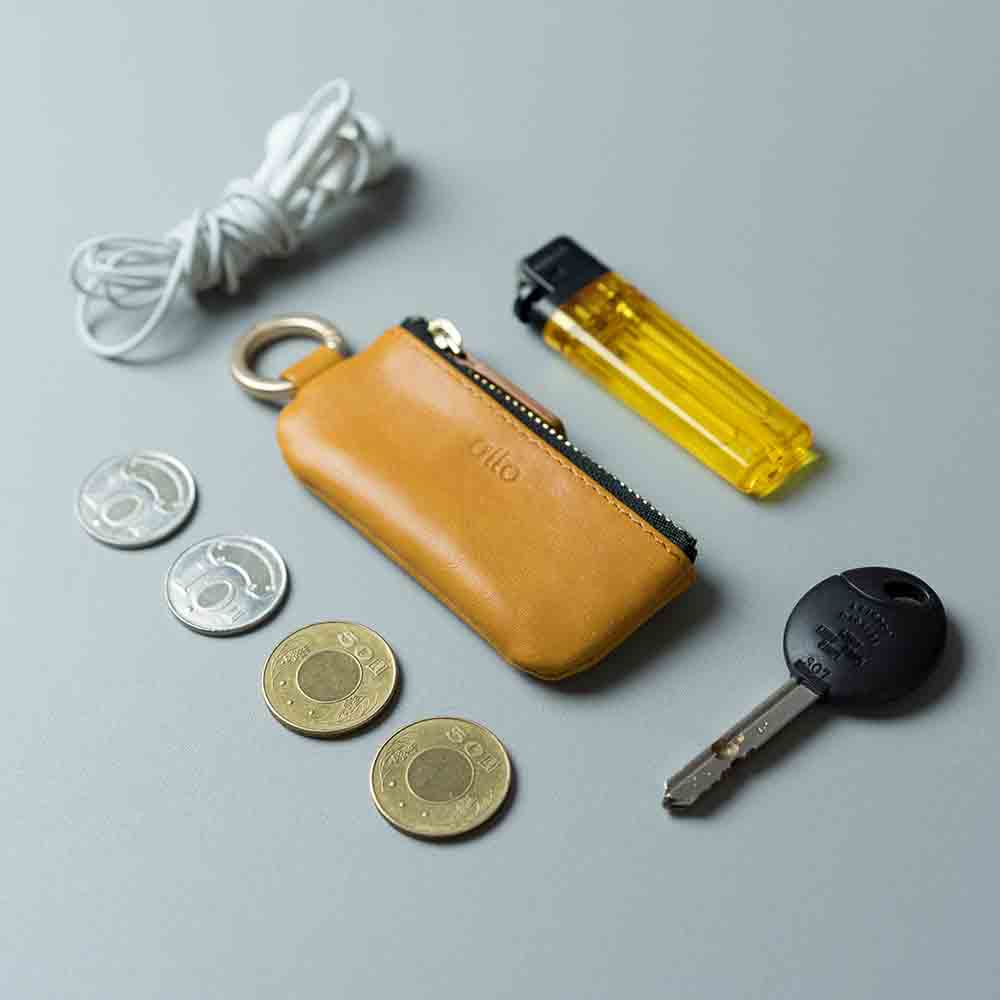 Leather Coin Pouch – Caramel Brown