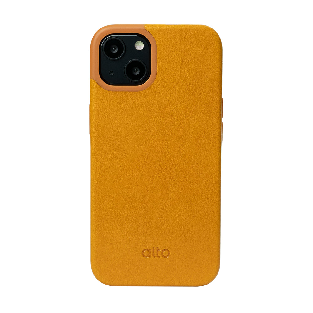 iPhone 13 Series Original 360 Drop Protective Leather Case - Caramel Brown