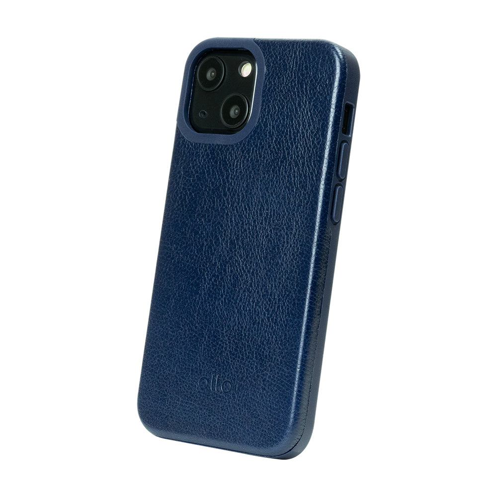 iPhone 13 Series Original 360 Drop Protective Leather Case - Navy Blue