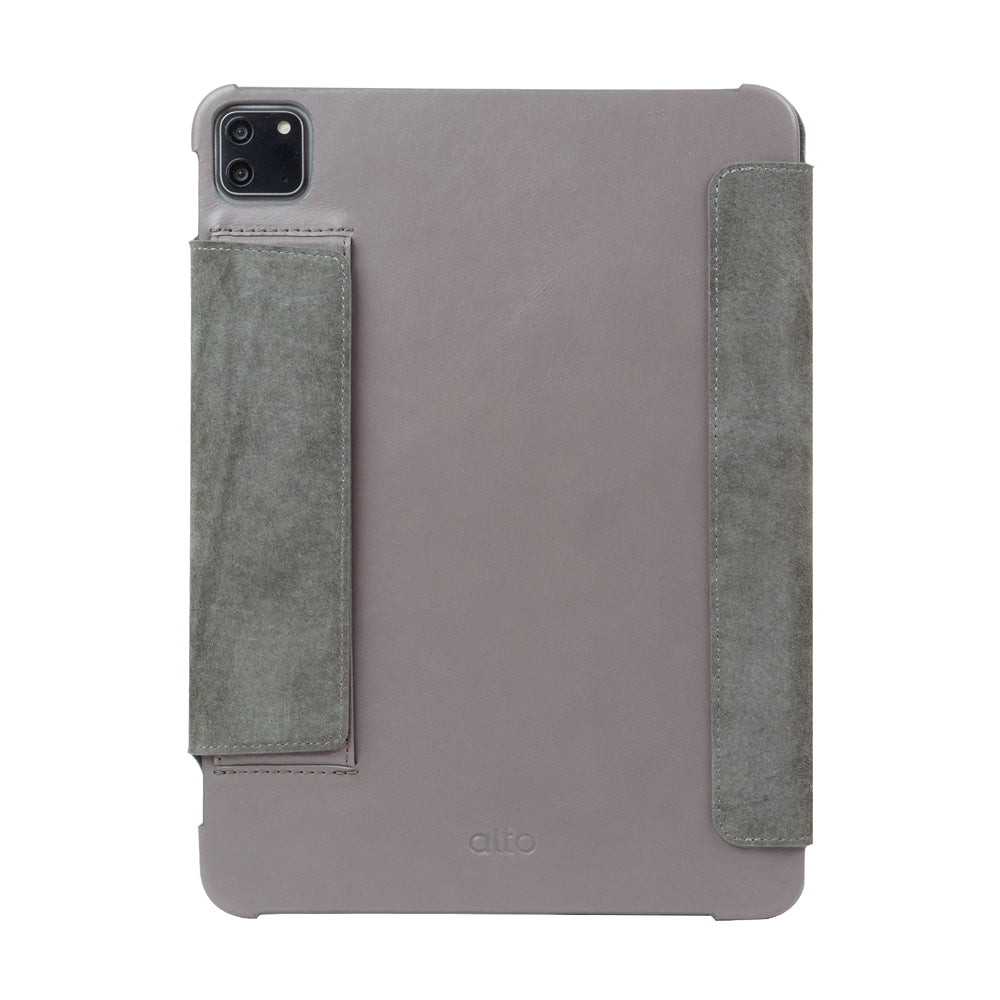 iPad Air 10.9″ / Air 11“ M2 / Pro 11″フォリオレザーケース - セメントグレー