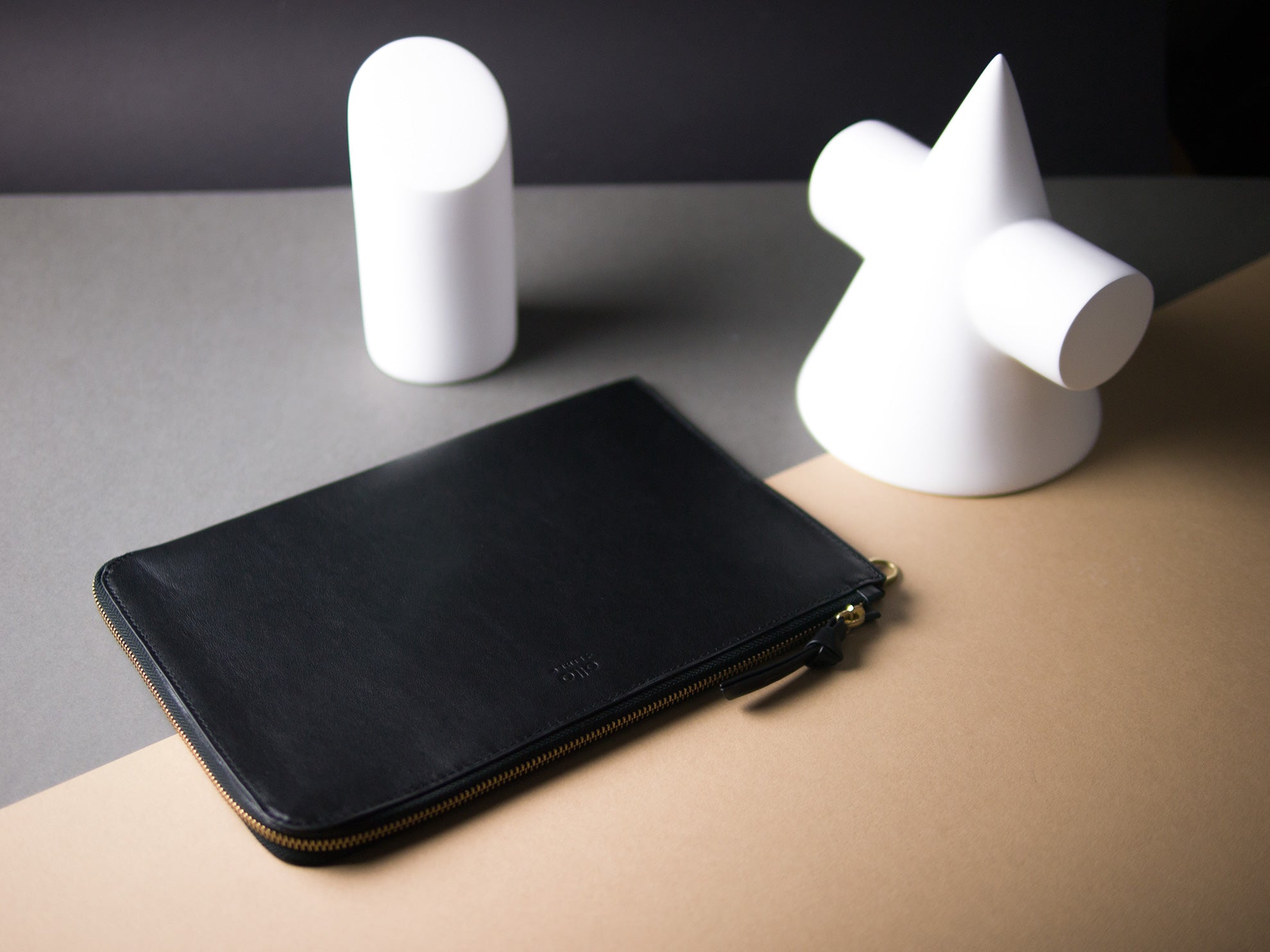 Handmade Premium Italian Leather for iPad Pro 10.5" Clutch - Raven