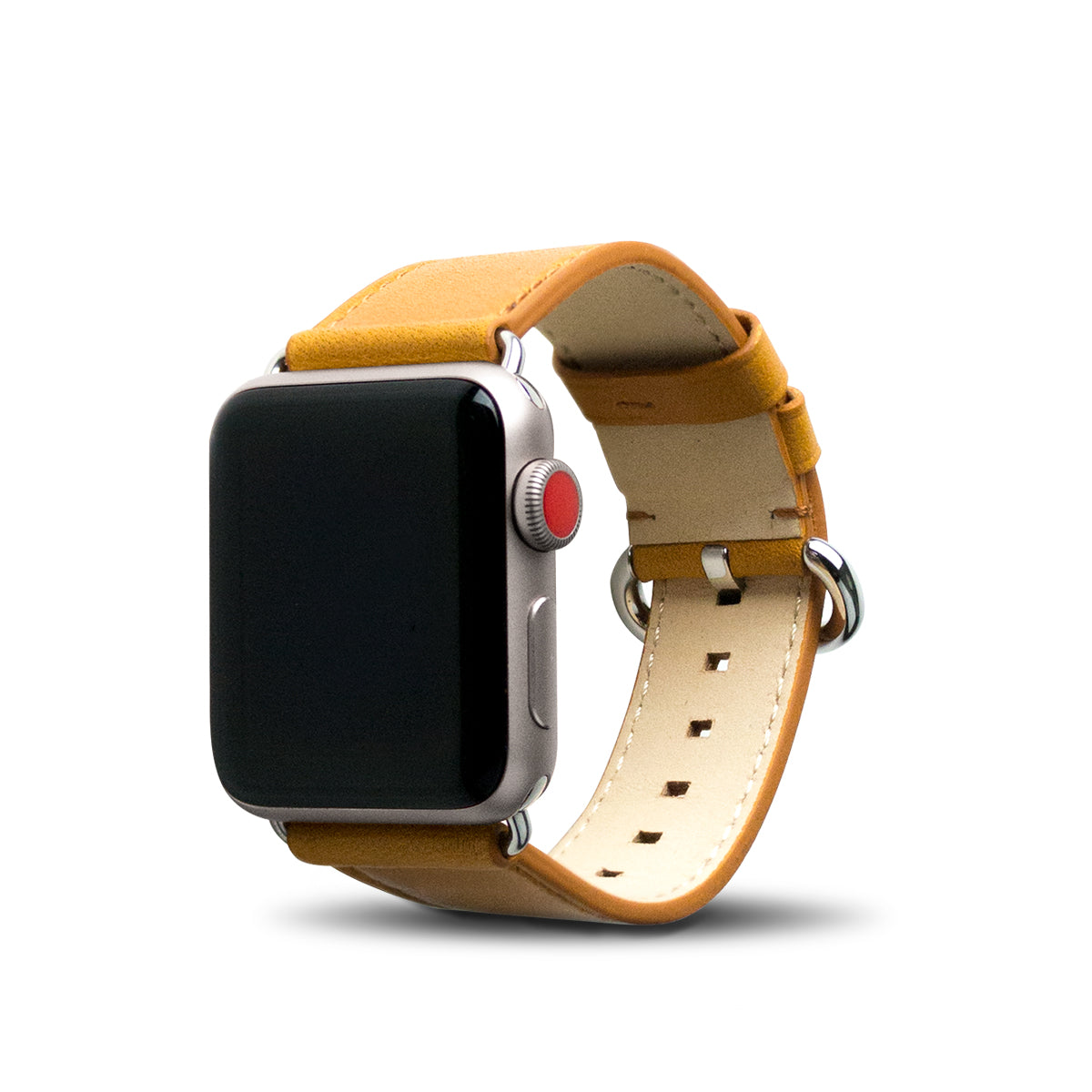 アップルウォッチレザーバンド38/40/41mm  - キャラメルブラウン