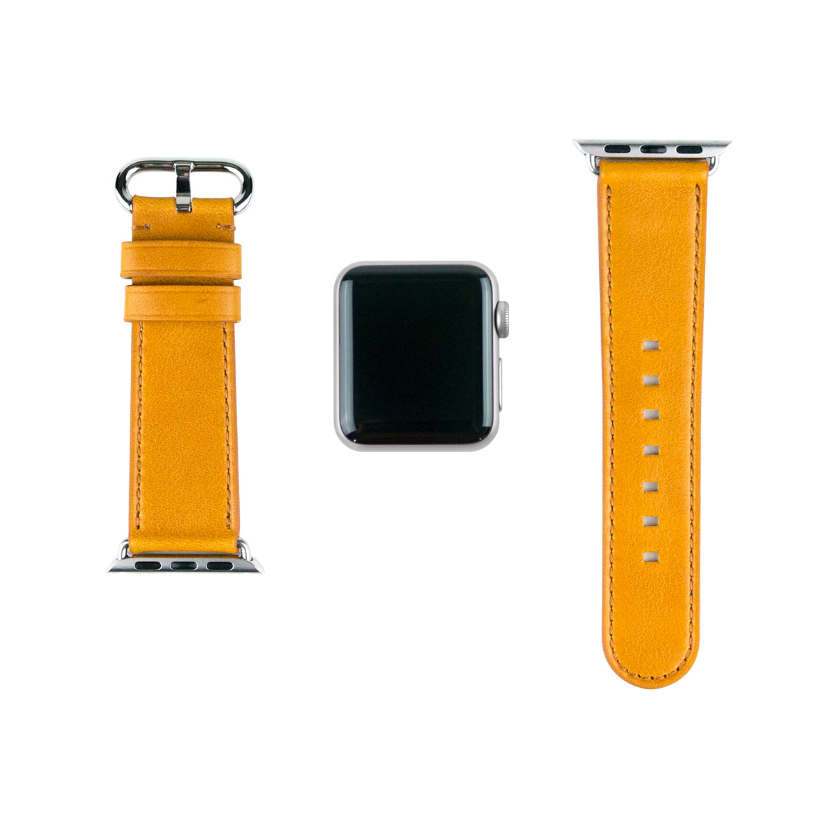 アップルウォッチレザーバンド38/40/41mm  - キャラメルブラウン