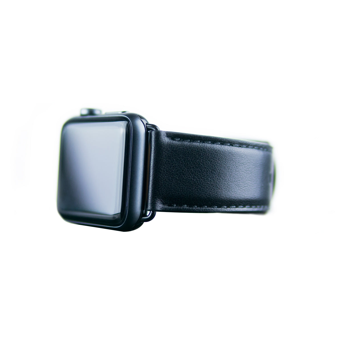 Apple Watch Leather Band 42/44/45/49mm – Raven Black