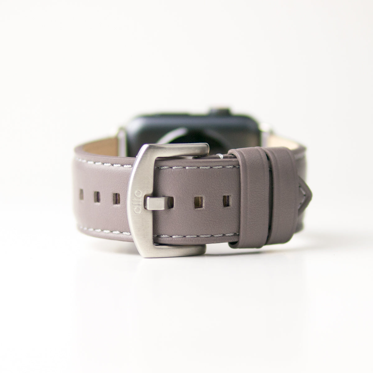 Apple Watch Leather Band 42/44/45/49mm – Cement Gray