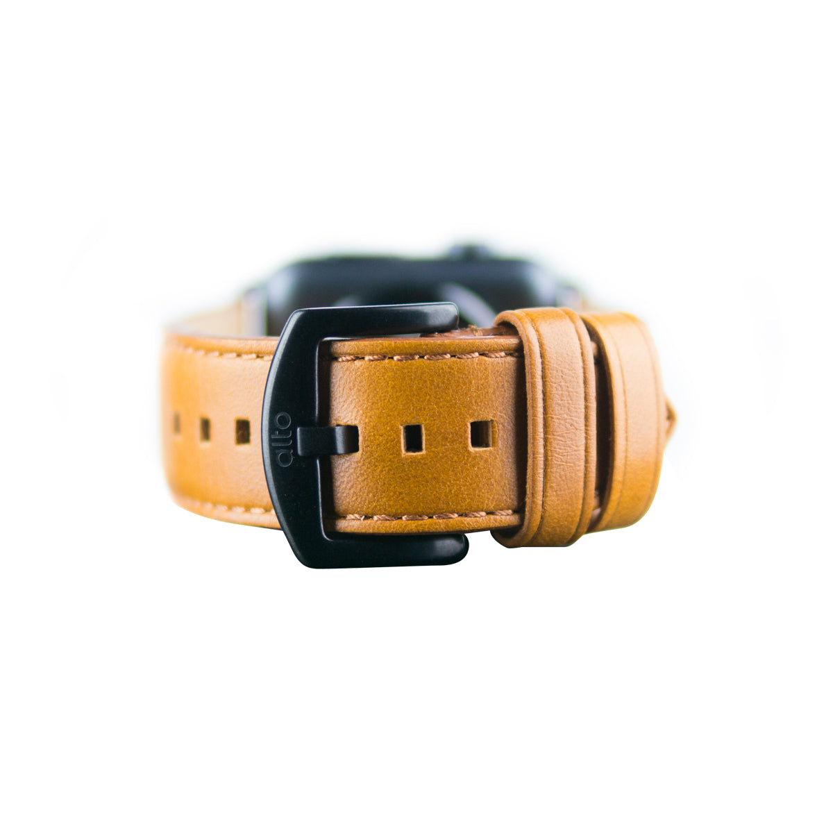Apple Watch Leather Band 42/44/45/49mm – Caramel Brown