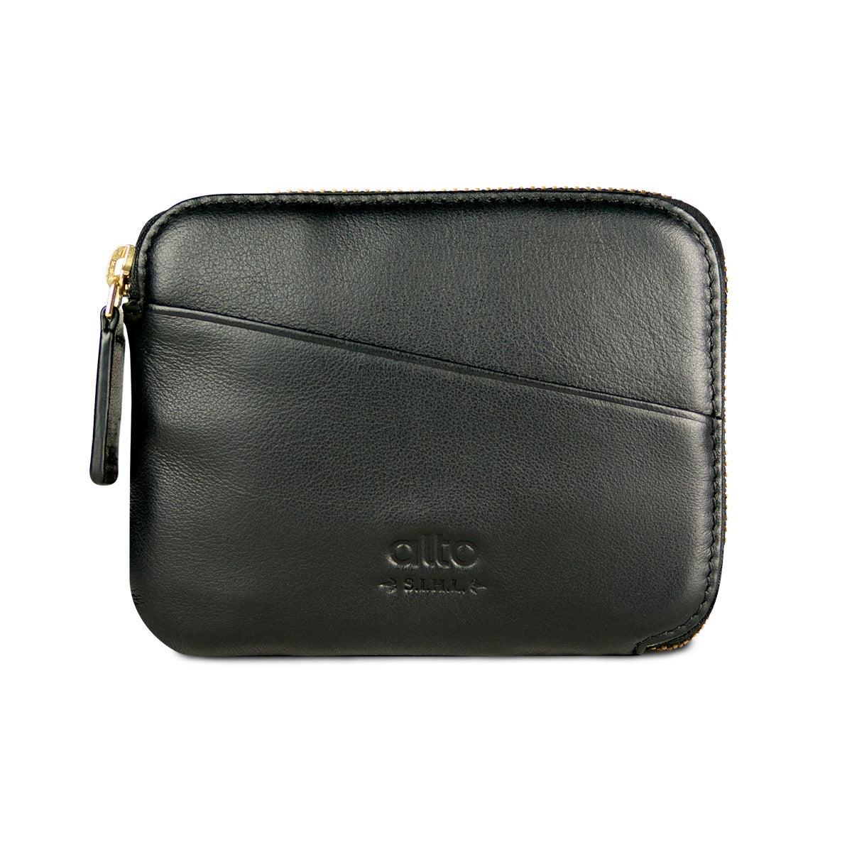 Leather Pouch Wallet – Raven Black
