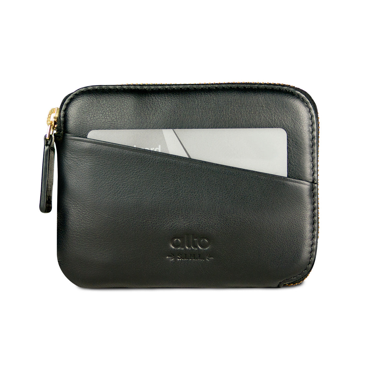 Leather Pouch Wallet – Raven Black
