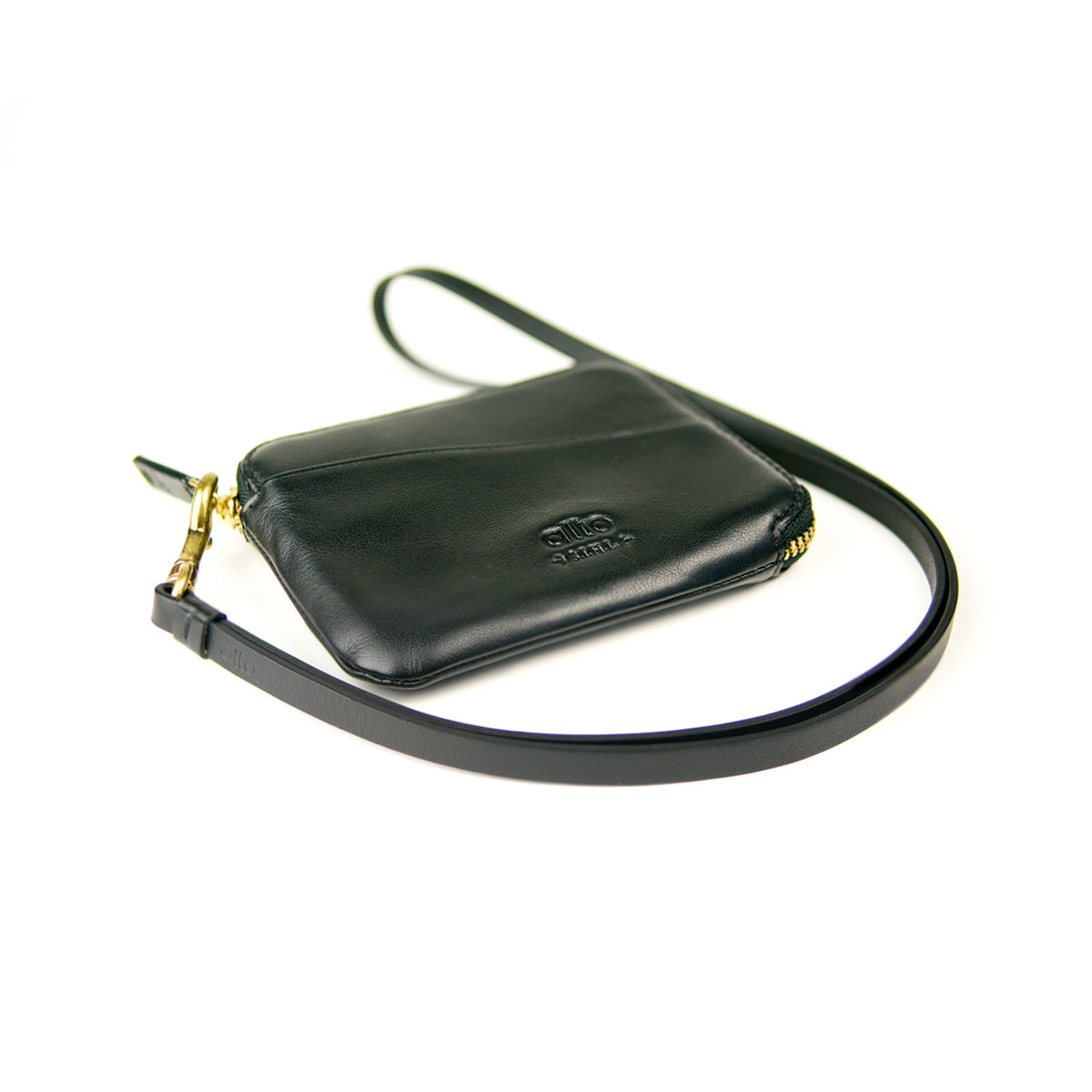 Leather Pouch Wallet – Raven Black