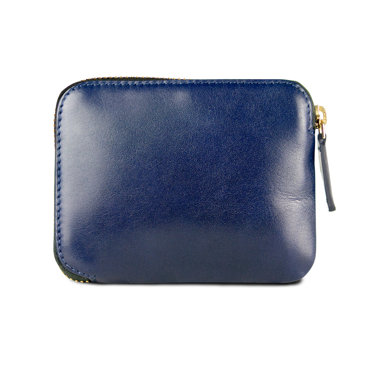 Leather Pouch Wallet – Navy Blue