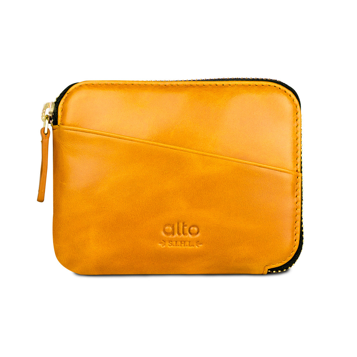 Leather Pouch Wallet – Caramel Brown