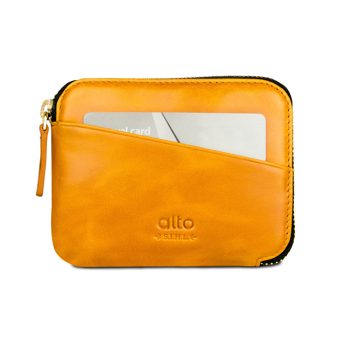 Leather Pouch Wallet – Caramel Brown