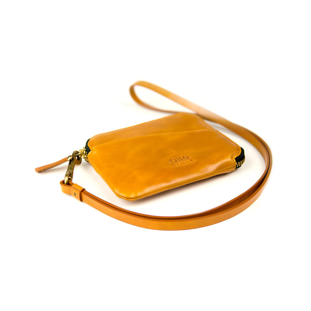 Leather Pouch Wallet – Caramel Brown