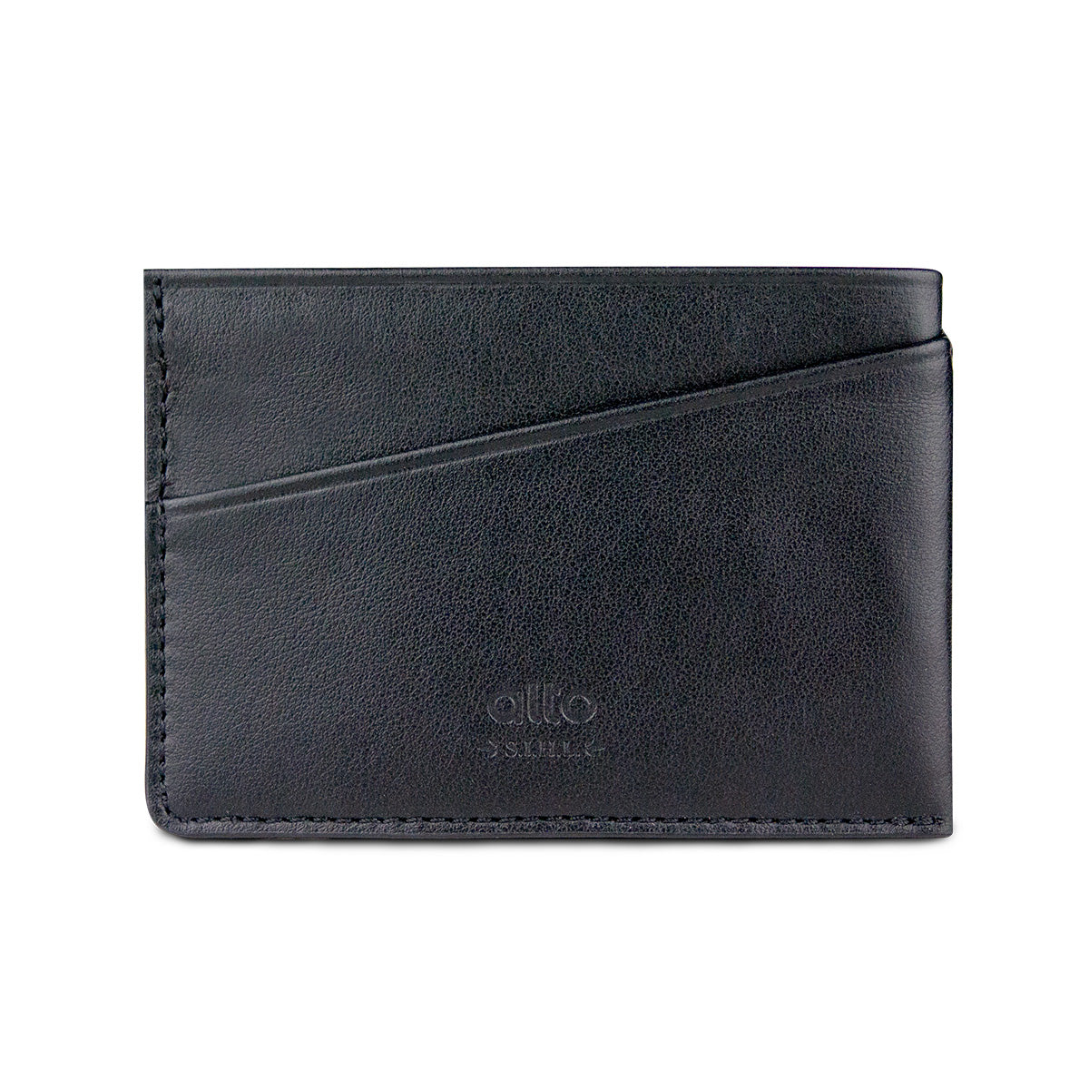 Leather Card Holder – Raven Black