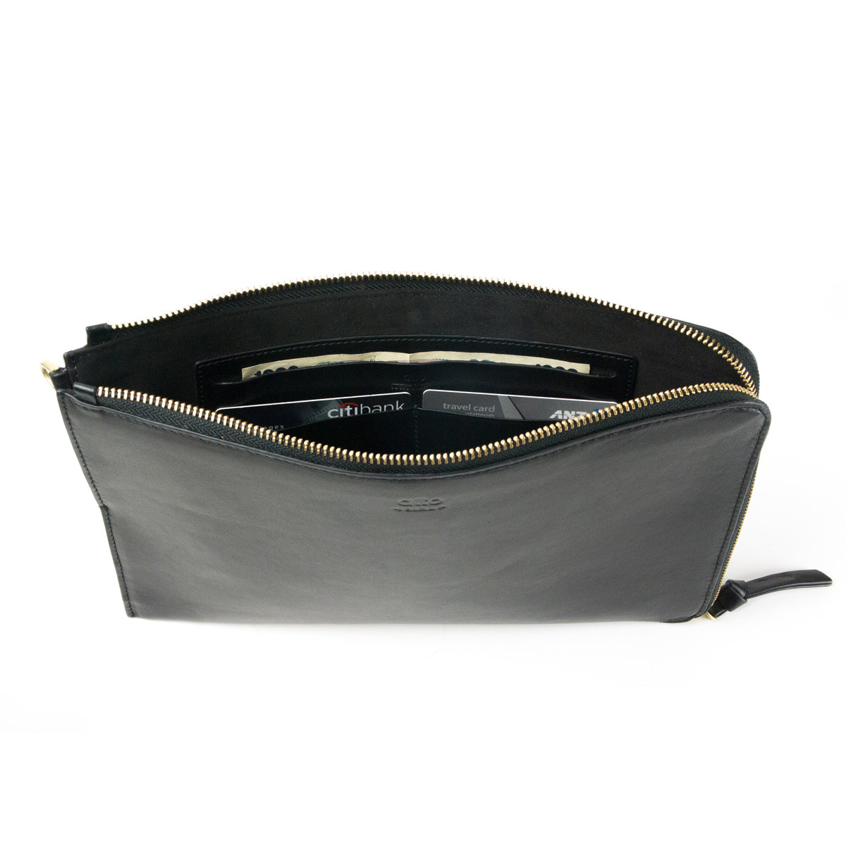 Handmade Premium Italian Leather for iPad Pro 10.5" Clutch - Raven