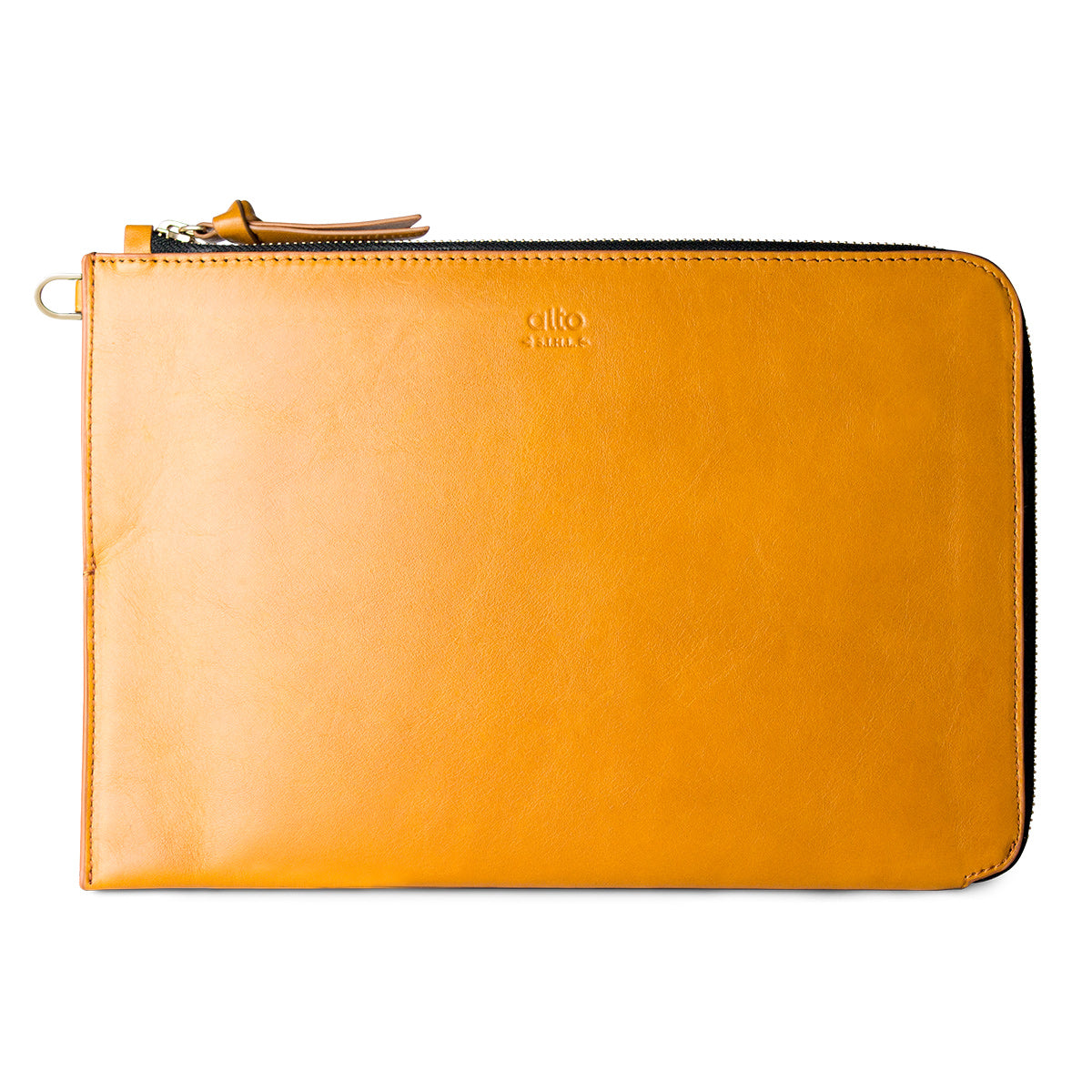 Handmade Premium Italian Leather for iPad Pro 10.5" Clutch - Caramel