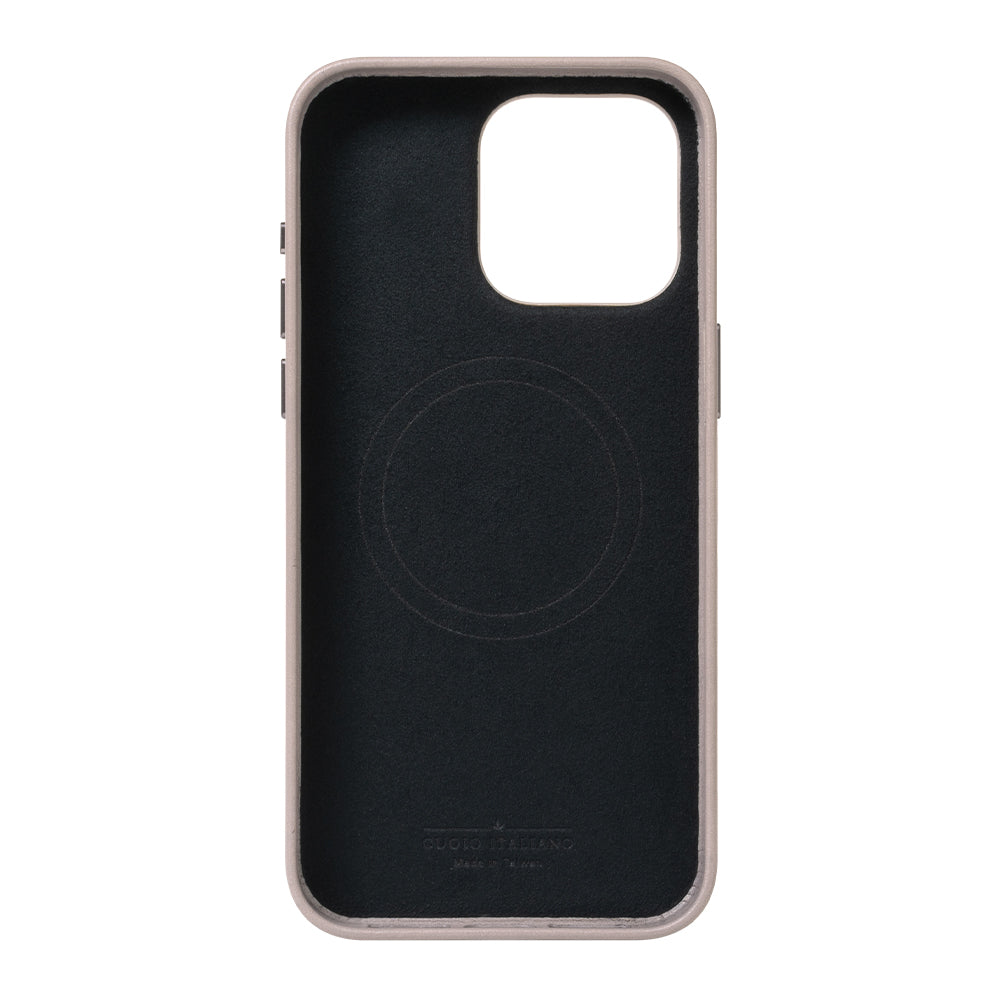 iPhone 14 シリーズ Clop MagSafe レザー ケース - セメント グレー