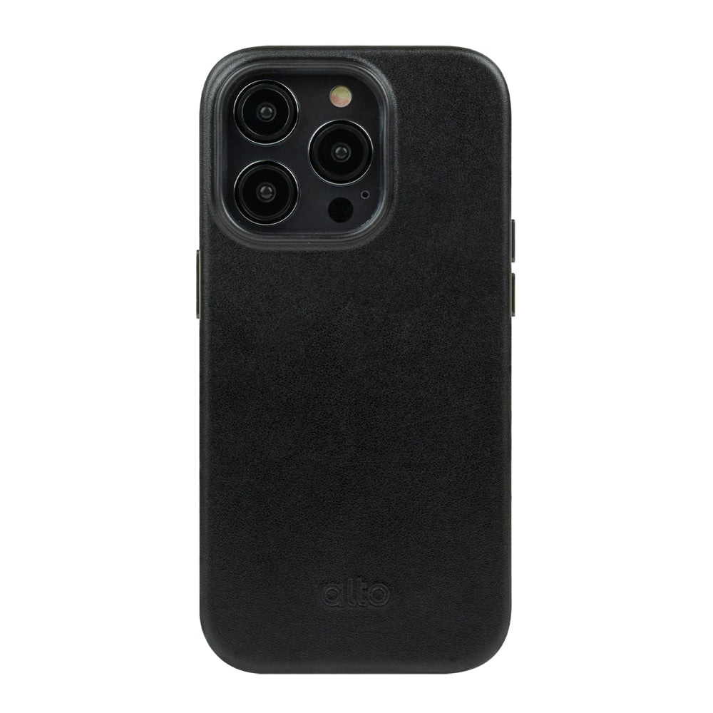 iPhone 14 シリーズ Clop MagSafe レザー ケース - レイブン ブラック