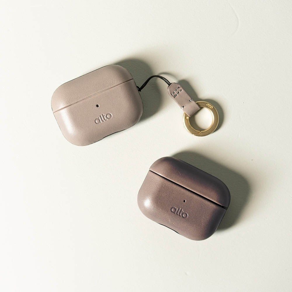 AirPods Pro 2 Leather Case  - Cement Gray