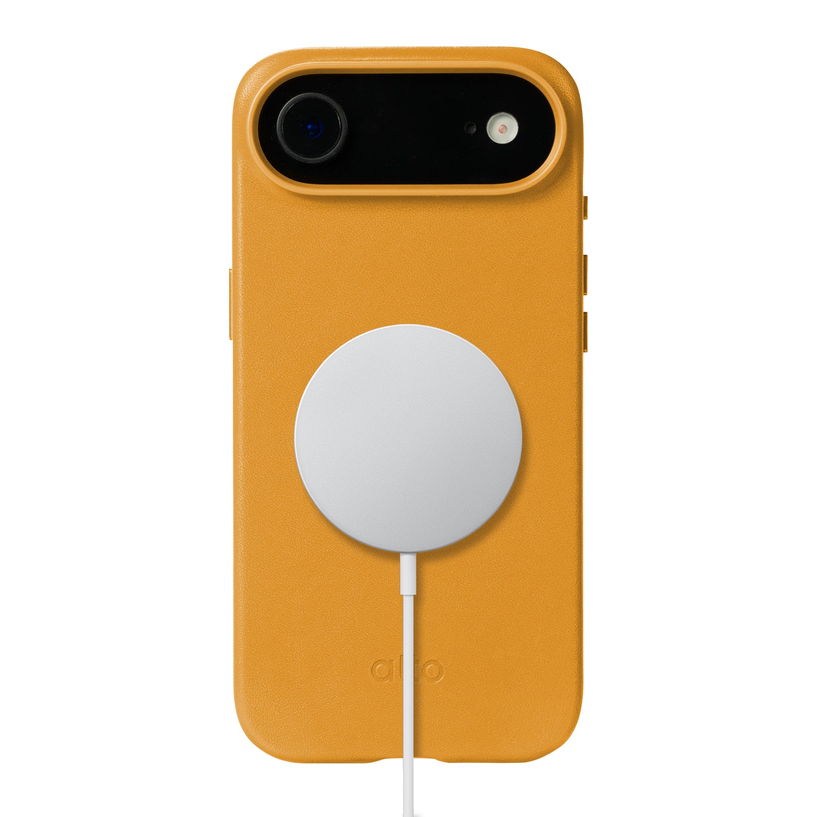 iPhone 17 Air - Clop Magnetic Leather Case - Caramel Brown